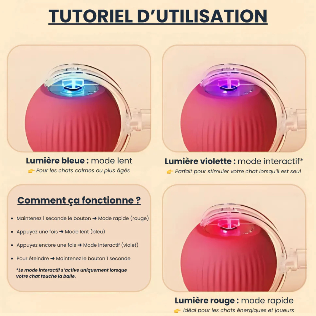 Foliebouboule™ - Balle Interactive Pour Chats